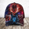 Custom Name Ice And Fire Dragon And Wolf All Over Printed Classic Cap