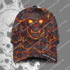 Custom Name The Lava Skull All Over Printed Classic Cap