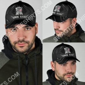 Custom Name Veteran Boots All Over Printed Classic Cap
