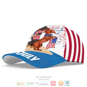 Dachshund 4Th July Independence Day Is Coming Cap