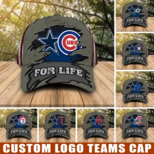 Dallas Cowboys And Custom Logo Sport Teams For Life Cap 4