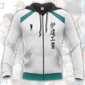 Date Tech High Haikyuu Anime Cosplay Costumes Volleyball Uniform 3D Hoodie Shirt