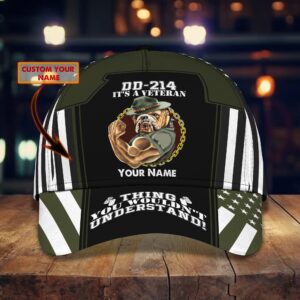 Dd 214 Pitbull Police ItS A Veteran Thing You WouldnT Understand Custom Personalized Name Cap