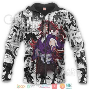 Demon Slayer Kokushibo Anime Mix Manga Kny 3D Shirt Hoodie