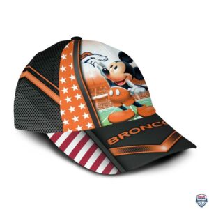 Denver Broncos Nfl Mickey Mouse 3D Cap