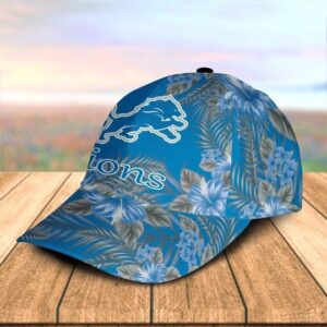 Detroit Lion Tropical Flower Classic Cap