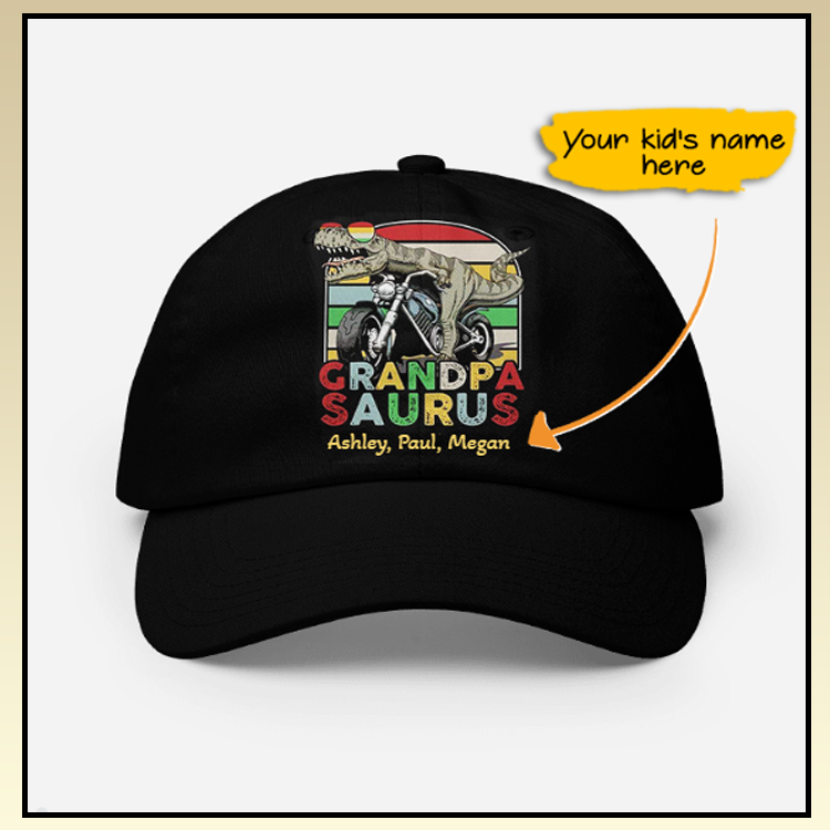 Dinosaur-Grandpasaurus-Custom-Name-Cap-1