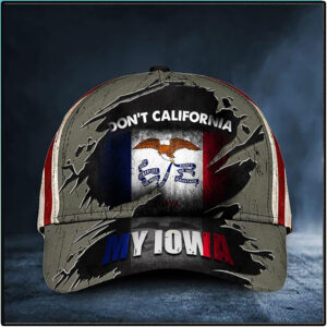 DonT California My Iowa Cap Vintage Usa Flag Cap