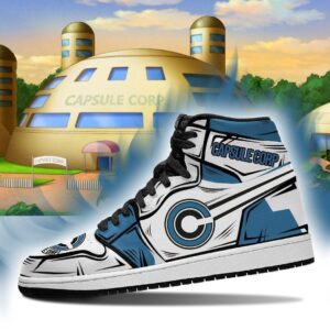 Dragon Ball Capsule Corp Black Air Jordan High Top Shoes