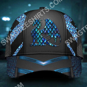 Dragon Blue Pattern All Over Printed Classic Cap