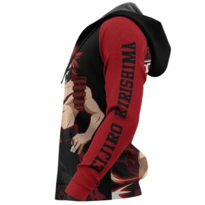 Eijiro Kirishima Red Riot Mha Custom Anime 3D Hoodie Shirt