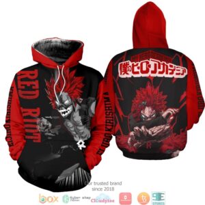 Eijirou Kirishima My Hero Academia Anime 3D Shirt Hoodie