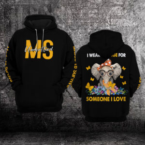 Elephant Ms Understood Multiple Sclerosis Awareness 3D Hoodie %E2%80%93 Limited Edition
