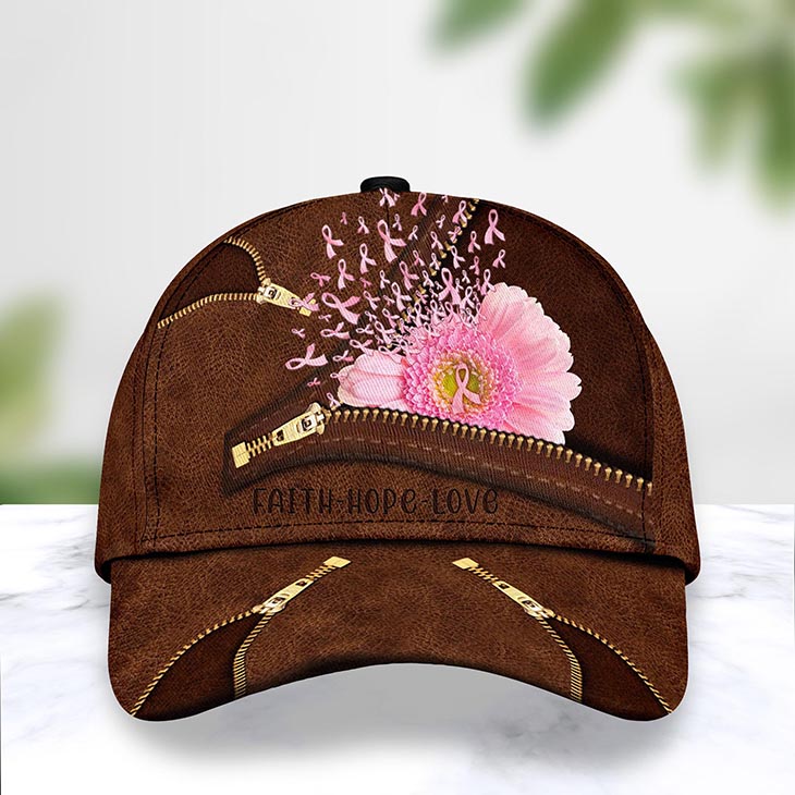 Faith-Hope-Love-Breast-Cancer-Pink-Flower-Cap-1