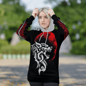 Fenrir Vegvisir Red Black 3D Shirt Hoodie