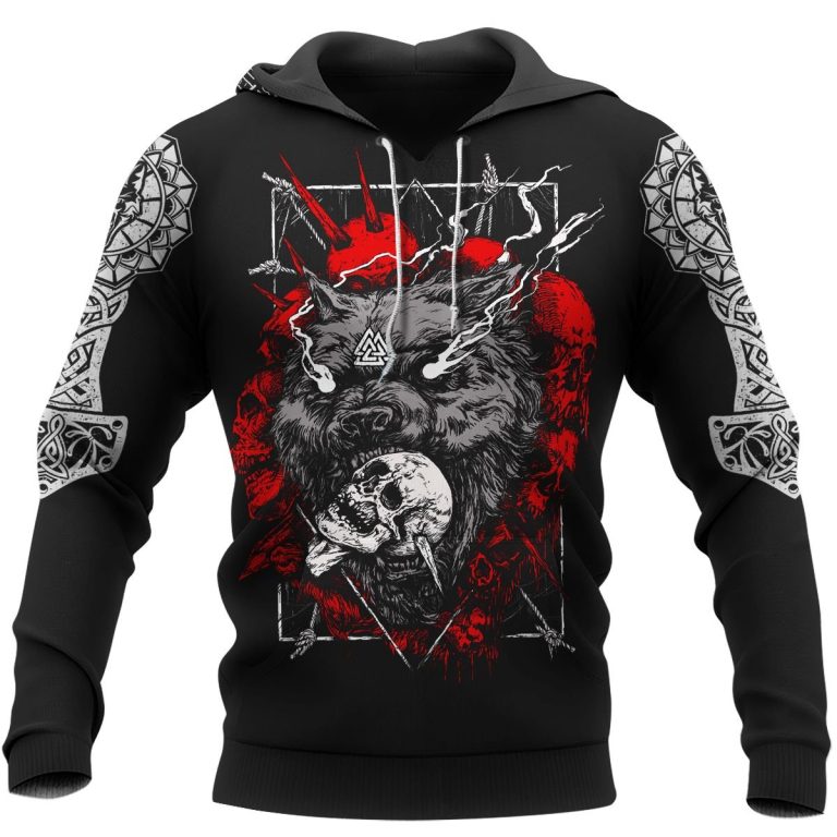 Fenrir-Wolf-Skull-3D-Shirt-Hoodie-1