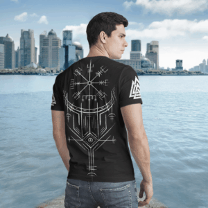 Fenrir Wolf Valknut Viking 3D Shirt Hoodie