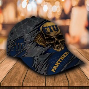 Fiu Panthers Wings Skull Custom Name Cap Hat