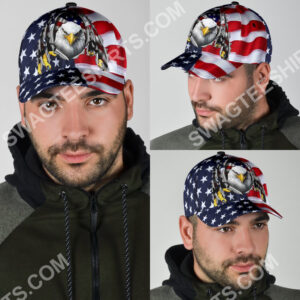 Fourth Of July American Flag Eagle All Over Printed Classic Cap