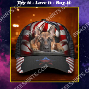 Fourth Of July American German Shepherd All Over Printed Classic Cap