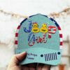 Funny Ducking Jeep Girl Customized Cap Hat