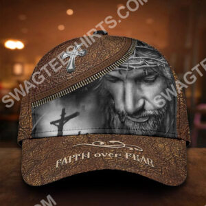 God Faith Over Fear All Over Print Classic Cap