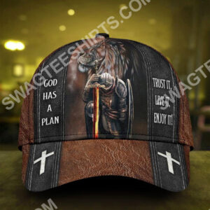God Has A Plan Trust It Live It Enjoy It All Over Printed Cap