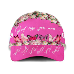 God Says You Are Breast Cancer Awareness Cap Hat