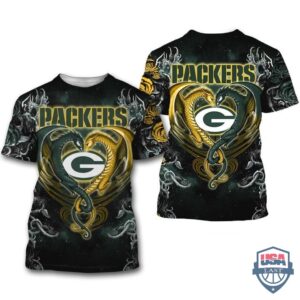 Green Bay Packers Dragon Nfl 3D Hoodie T Shirt