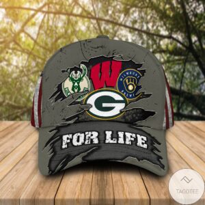 Green Bay Packers Milwaukee Bucks For Life Cap