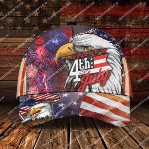 Happy 4Th Of July Fireworks All Over Printed Classic Cap