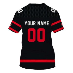 Hockey Canada Personalized Black 3D Hoodie Shirt