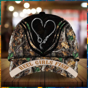 Hook Couple Reel Girls Fish Custom Personalized Name Cap 5