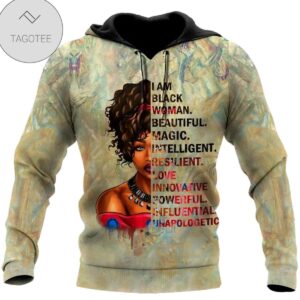 I Am Black Woman Beautiful Magic Intelligent Hoodie