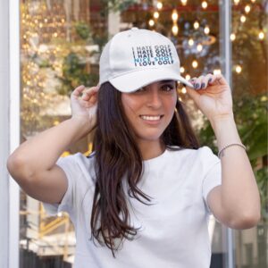 I Hate Golf Nice Shot I Love Golf Hat Cap