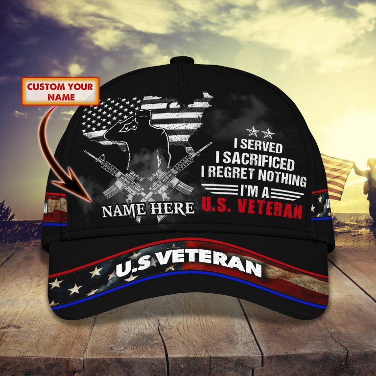 I-Served-I-Sacrificed-I-Regret-Nothing-Im-A-U.S-Veteran-Custom-Name-Cap-1