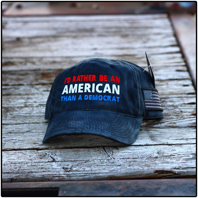 Id Rather Be An American Than A Democrat Hat Cap 4 Id Rather Be An American Than A Democrat Hat Cap 4
