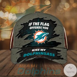 If The Flag Offends You Kiss My Dolphinsass Cap