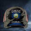 If The Flag Offends You Kiss My Idahoass Cap Usa Flag Vintage Hat