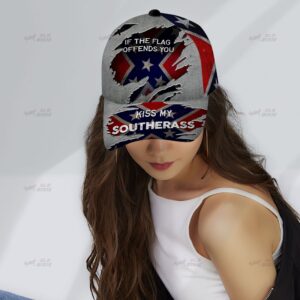 If The Flag Offends You Kiss My Southern Southerass Cap