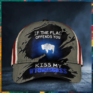 If The Flag Offends You Kiss My Wyoming Cap