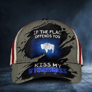 If The Flag Offends You Kiss My Wyomingass Classic Cap Hat
