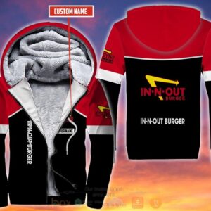 In N Out Burger Personalized Fleece 3D Hoodie