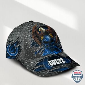 Indianapolis Colts Eagle Skull Custom Name Cap