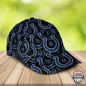 Indianapolis Colts Logo Pattern Classic Hat Cap