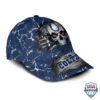 Indianapolis Colts Nfl Skull Cracked Neon Lights Classic Cap