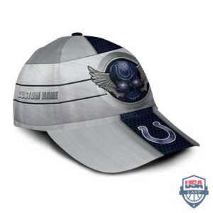 Indianapolis Colts Skull Wings Custom Name Cap