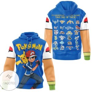 ItS Dangerous To Go Out Alone Pokemon All Over Print Hoodie