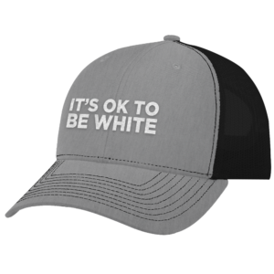 ItS Okay To Be White Trucker Cap Hat 2