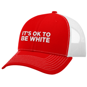ItS Okay To Be White Trucker Cap Hat 4